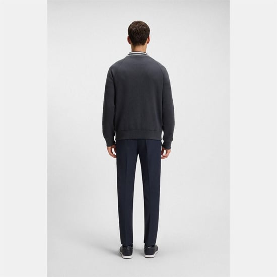 Men's Boss Relaxed Fit Cardigan in Dark Blue - Image 5