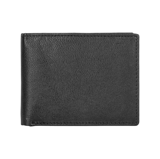 Men’s Genuine Leather RFID Wallet with 4 Card Slots, ID Window & Zipped Coin Pocket - Image 6