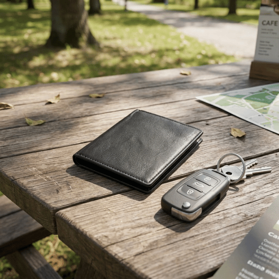 Men’s Genuine Leather RFID Wallet with 6 Card Slots, ID Window & Button Coin Pocket - Image 4
