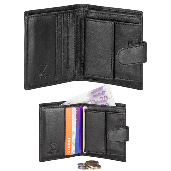 Men’s Genuine Leather RFID Bifold Wallet with Coin Pocket & 4 Card Slots - Image 2
