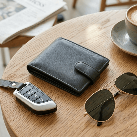 Men’s Genuine Leather RFID Wallet with 5 Card Slots, 2 ID Windows & Zipped Coin Pocket - Image 5