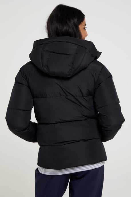 'Toasty' Women's Padded Jacket with Side Pockets Water Resistant Coat Black - Image 3