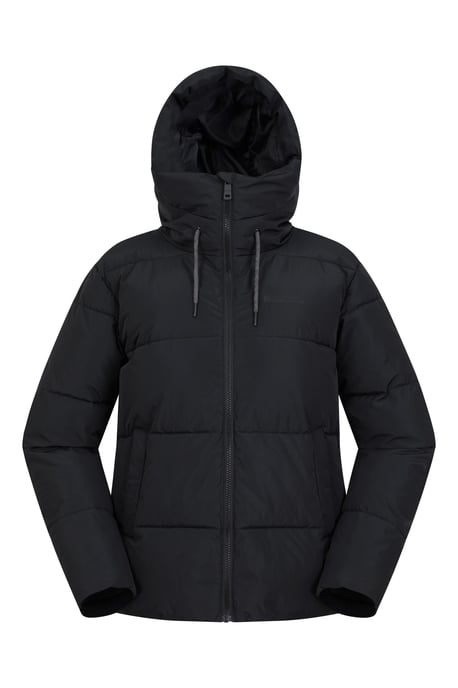 'Toasty' Women's Padded Jacket with Side Pockets Water Resistant Coat Black - Image 5