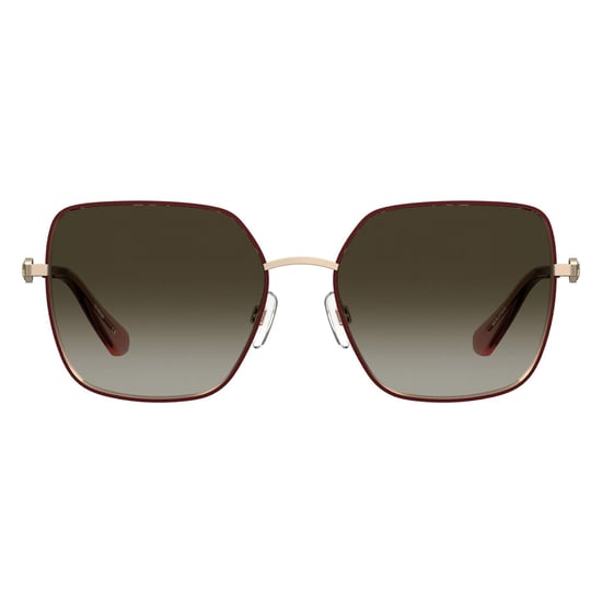 Accessories Moschino Moscsun Rectangular in Burgundy Gold - Image 2