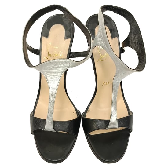 Christian Louboutin Morphetina Ankle Strap Sandals in Black Leather - Image 5