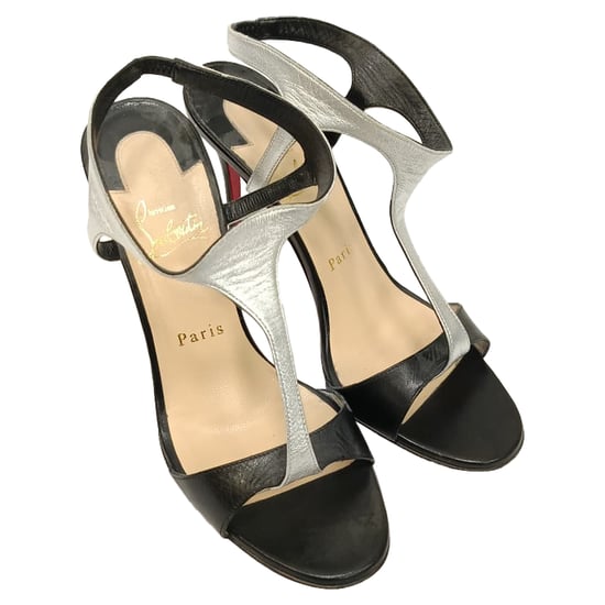 Christian Louboutin Morphetina Ankle Strap Sandals in Black Leather - Image 6