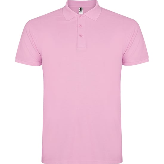 Roly Heren Ster Poloshirt (Lichtroze) - Image 1