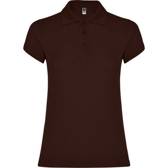 Roly Womens/Ladies Star Polo Shirt (Chocolate) - Image 1