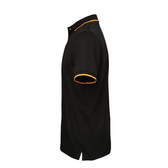 Premier Herencontrast Coolchecker Polo Shirt (Zwart/Zonnebloem) - Image 3