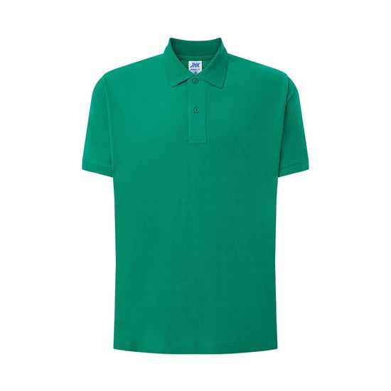 JHK Heren Pique Regular Poloshirt (Kelly Groen) - Image 1