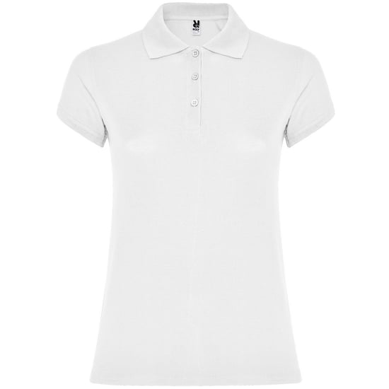 Roly Womens/Ladies Star Polo Shirt (White) - Image 1