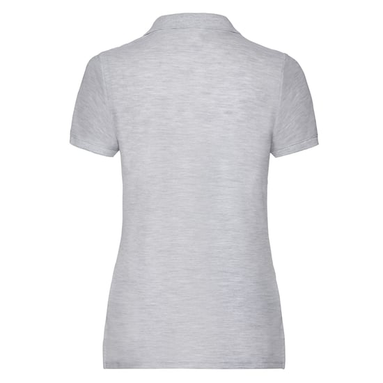 Fruit of the Loom Womens/Ladies 65/35 Polo Shirt (Heather Grey) - Image 2