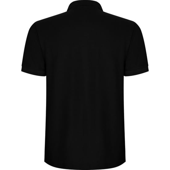 Roly Heren Pegaso Premium Effen Polo Shirt (Zwart) - Image 2