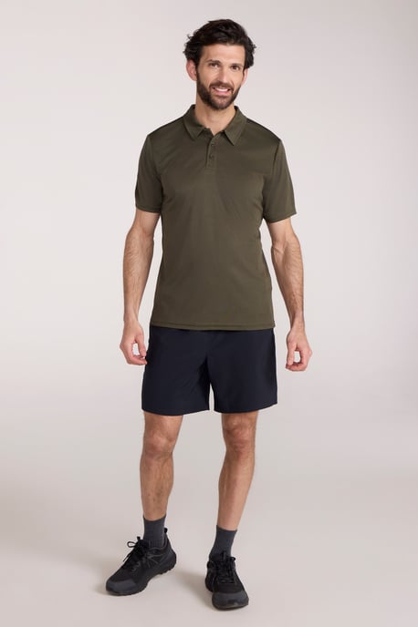 'Endurance' Men's Polo IsoCool Sun Protection Top Quick Dry Everyday Tee Forest Green - Image 2
