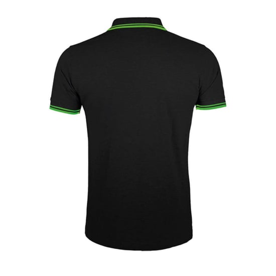 SOLS Heren Pasadena Poloshirt (Zwart/Kalk) - Image 2
