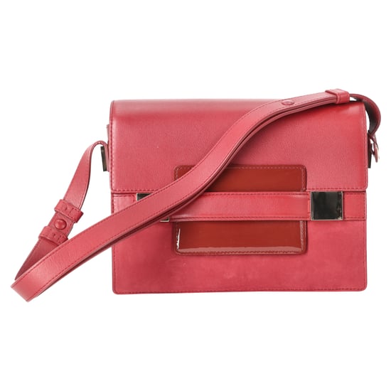 Delvaux Madame PM Crossbody Bag in Red Leather - Image 1