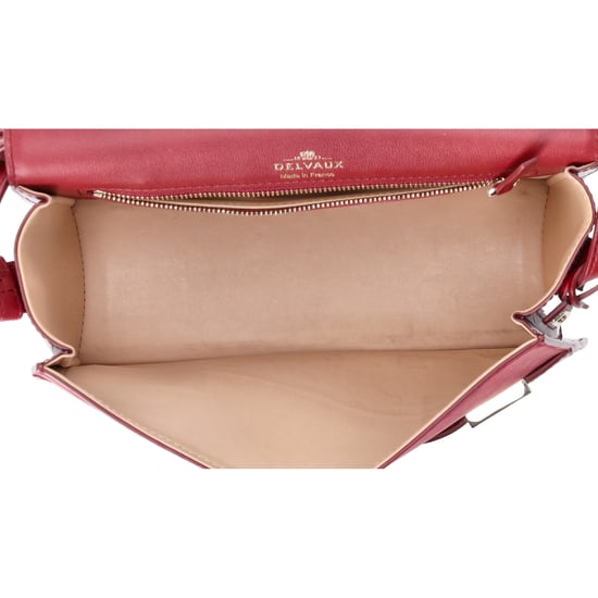 Delvaux Madame PM Crossbody Bag in Red Leather - Image 6