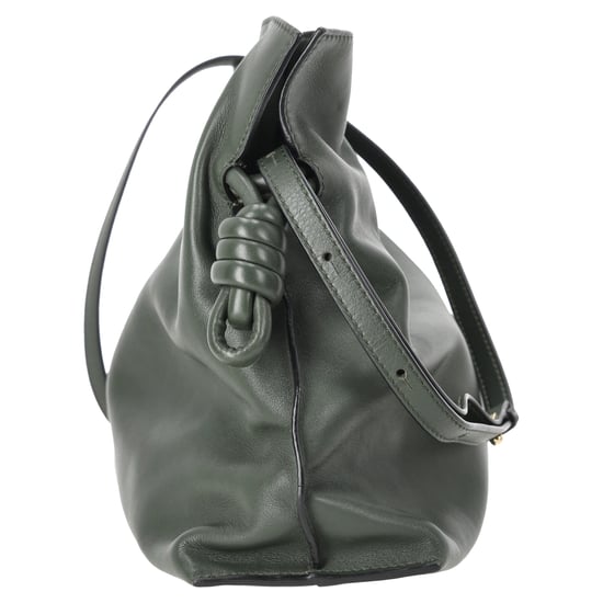 Loewe Medium Flamenco Clutch in Groene Nappa leer - Image 2