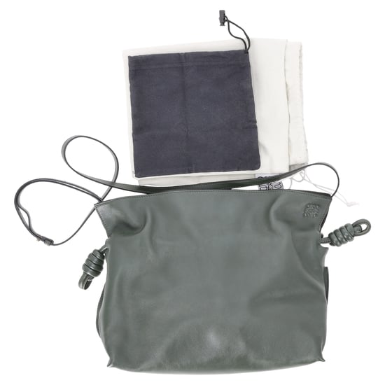 Loewe Medium Flamenco Clutch in Groene Nappa leer - Image 6