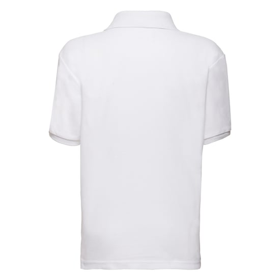 Fruit of the Loom Kinder/Kinder 65/35 Poloshirt (Wit) - Image 2