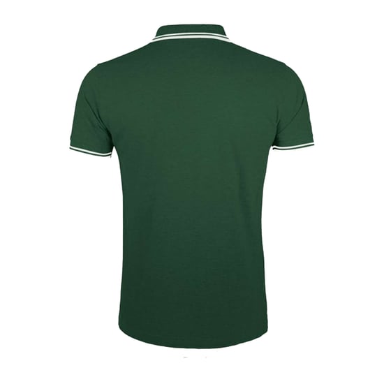 SOLS Heren Pasadena Poloshirt (Bos Groen/Wit) - Image 2