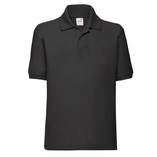 Fruit of the Loom Kinder/Kinder 65/35 Poloshirt (Zwart) - Image 1
