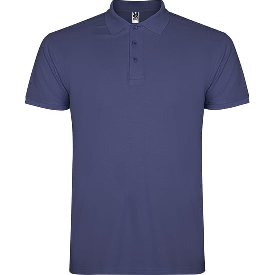 Roly Heren Ster Poloshirt (Denim Blauw) - Image 1