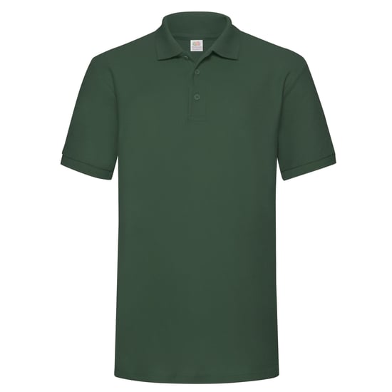 Fruit of the Loom Heren 65/35 Zwaargewicht Poloshirt (Fles groen) - Image 1