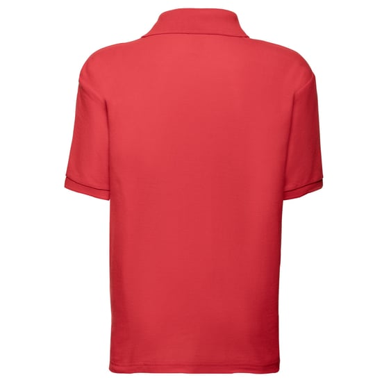 Fruit of the Loom Kinder/Kinder 65/35 Poloshirt (Rood) - Image 2