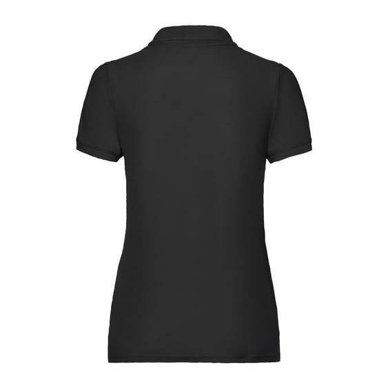 Fruit of the Loom Dames/dames 65/35 Poloshirt (Zwart) - Image 2