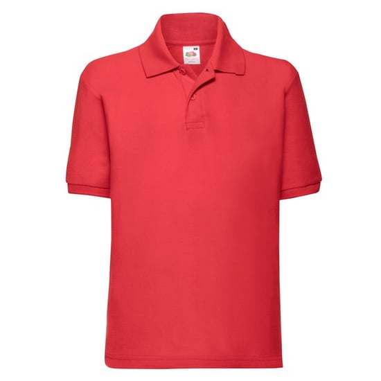 Fruit of the Loom Kinder/Kinder 65/35 Poloshirt (Rood) - Image 1