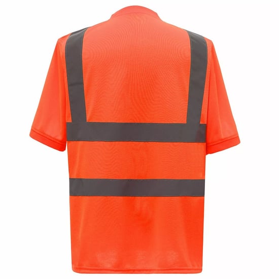 Yoko Heren Hi-Vis Veiligheids-T-shirt (Oranje) - Image 2