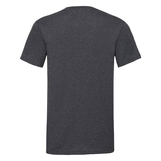 Fruit of the Loom Mens Valueweight V Neck T-Shirt (Dark Heather Grey) - Image 2