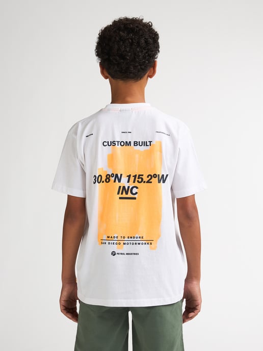 Petrol Industries - Jongens T-shirt met rugprint Vaquero - Wit - Image 4