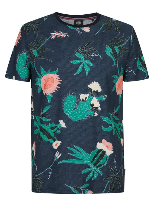 Petrol Industries - Heren T-shirt met all-over print Carbón - Blauw - Image 1