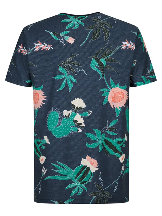 Petrol Industries - Heren T-shirt met all-over print Carbón - Blauw - Image 2
