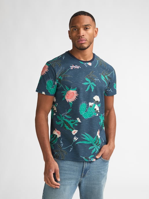 Petrol Industries - Heren T-shirt met all-over print Carbón - Blauw - Image 3