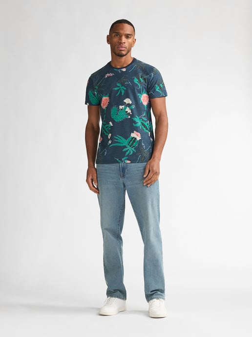 Petrol Industries - Heren T-shirt met all-over print Carbón - Blauw - Image 5
