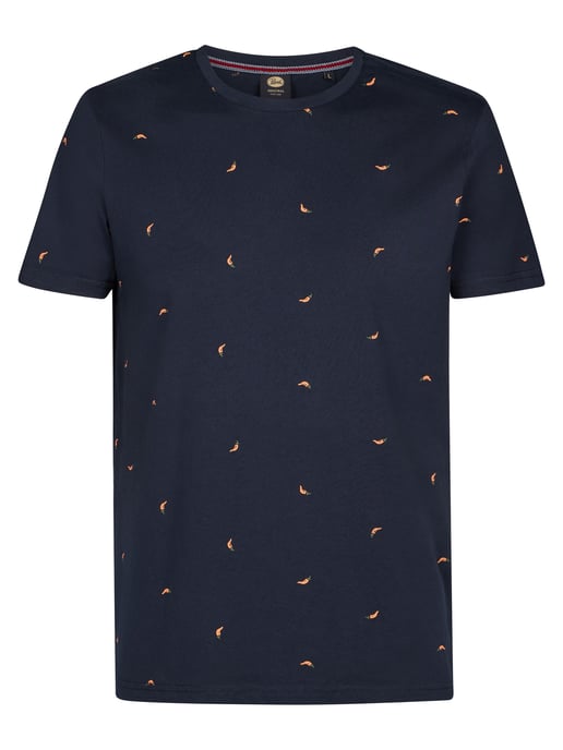 Petrol Industries - Heren T-shirt met all-over print Lava - Blauw - Image 1