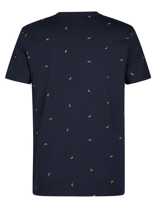 Petrol Industries - Heren T-shirt met all-over print Lava - Blauw - Image 2
