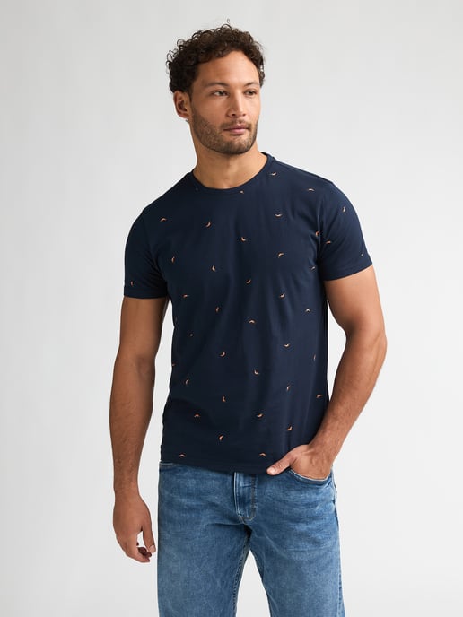 Petrol Industries - Heren T-shirt met all-over print Lava - Blauw - Image 3