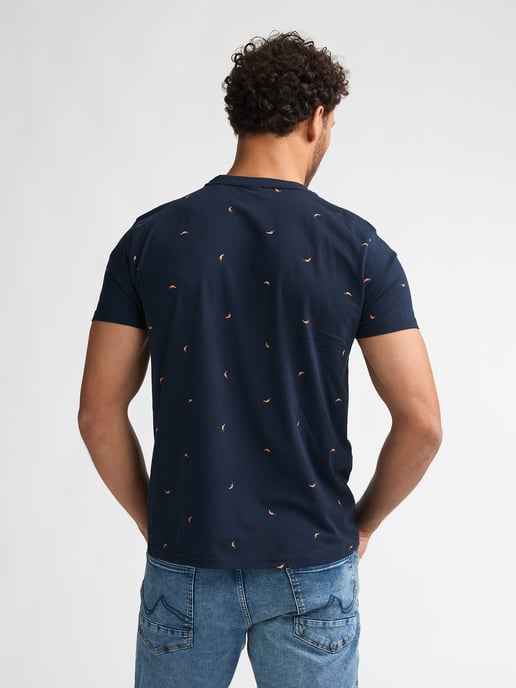 Petrol Industries - Heren T-shirt met all-over print Lava - Blauw - Image 4