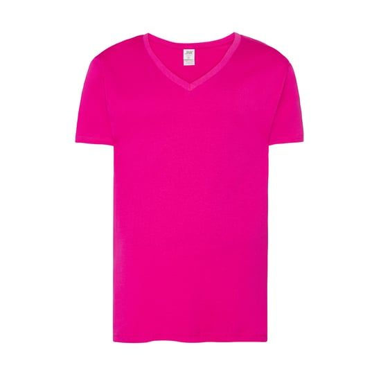 JHK Heren Urban V Hals T-shirt (Fuchsia) - Image 1