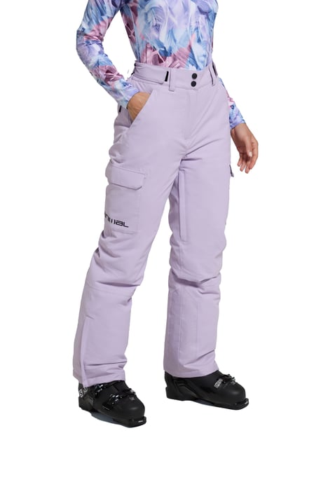 'Glaze' Women's Snow Pants Casual Straight Leg Adjustable Waist Winter Trouser Lilac - Image 6
