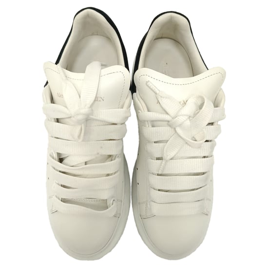 Alexander McQueen Oversized Sneakers in Witte Leren - Image 6