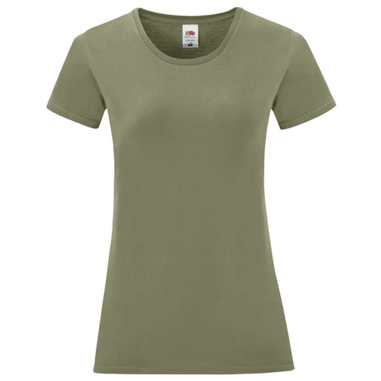 Fruit of the Loom Dames/Dames Iconic Combed Cotton T-shirt (Klassieke Olijf) - Image 1