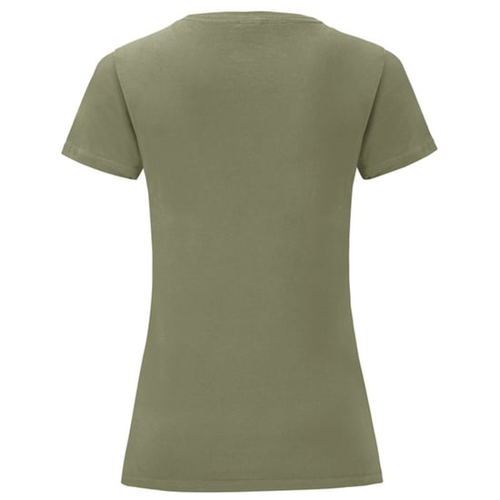 Fruit of the Loom Dames/Dames Iconic Combed Cotton T-shirt (Klassieke Olijf) - Image 2