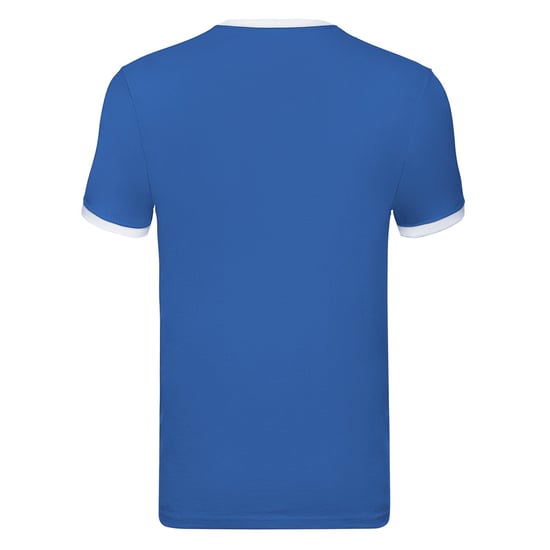 Fruit of the Loom Heren Ringer T-Shirt (Koningsblauw/Wit) - Image 2