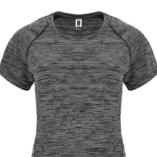 Roly Dames/Dames Austin T-Shirt (Zwart gemêleerd) - Image 2