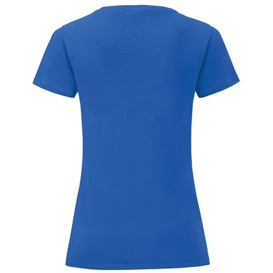 Fruit of the Loom Dames/Dames Iconic Combed Cotton T-shirt (Koningsblauw) - Image 2